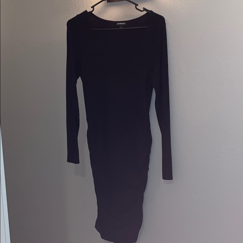 Black mini dress